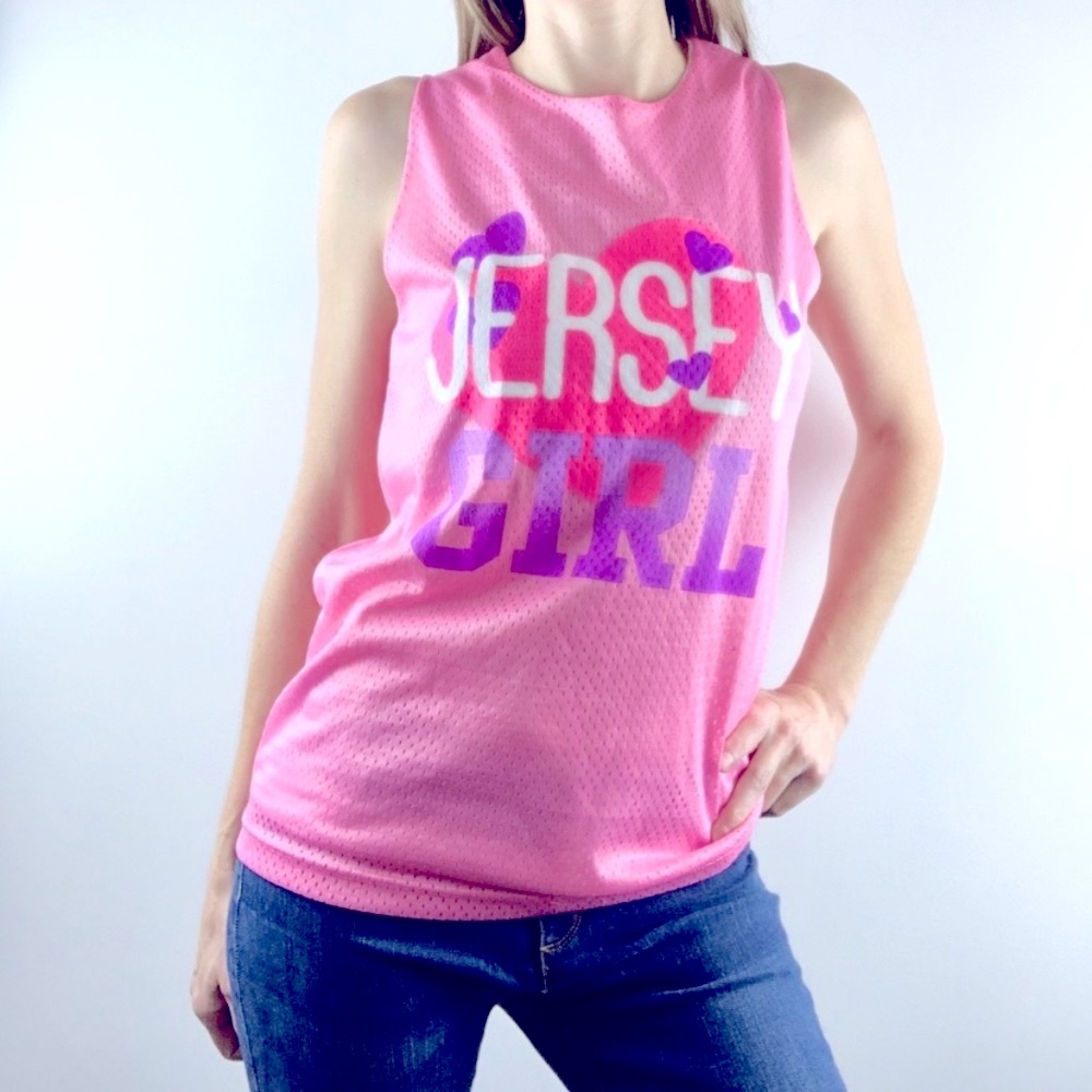CLASSY JR | 💗Jersey Girl Sleeveless Mesh Jersey Style Top